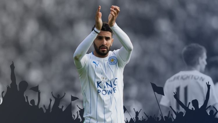Riyad Mahrez resmi pensiun sebagai pemain profesional. Copyright: © Grafis: Soicaumienbac.cc