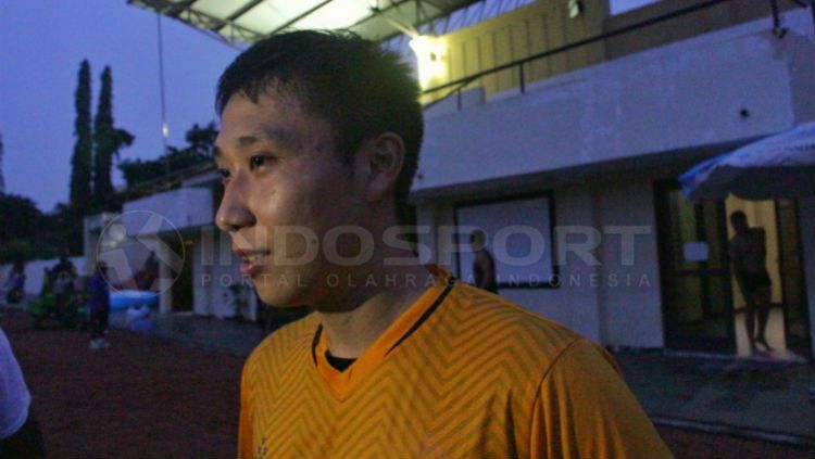 Gelandang Bhayangkara FC, Lee Yu Jun Copyright: © Fitra Herdian/INDOSPORT