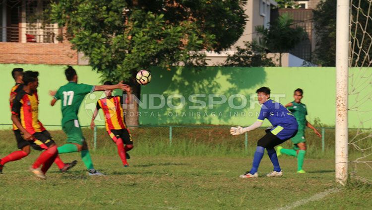 Jalannya laga antaran PSMS Medan vs Gumarang FC. Copyright: © Kesuma Ramadhan/INDOSPORT