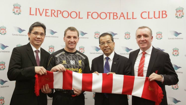 Pengumuman kerja sama antara Liverpool dan Garuda Indonesia Copyright: © Getty Images