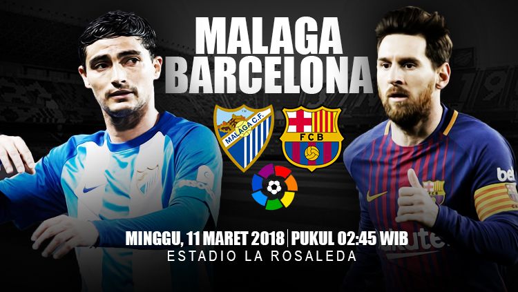 Prediksi Malaga vs Barcelona. Copyright: © Grafis: Indosport.com