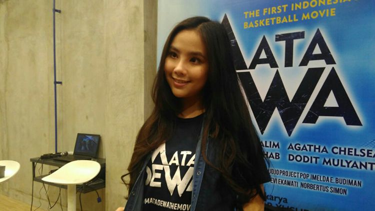 Agatha Chelsea salah satu pemain dari film Mata Dewa. Copyright: © Arif Rahman/INDOSPORT