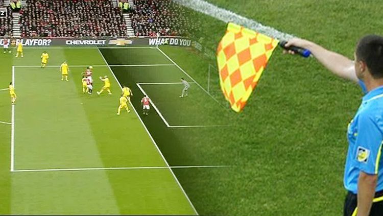 Ilsutrasi Offside dalam pertandingan sepak bola. Copyright: © Grafis: Soicaumienbac.cc