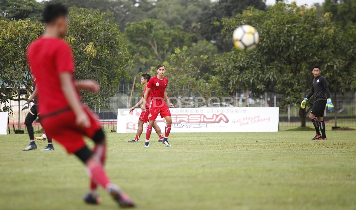 Latihan Persija Jakarta jelang matchday keempat Piala AFC 2018. Copyright: © Herry Ibrahim/INDOSPORT