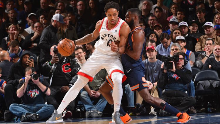 Toronto Raptors vs New York Knicks. Copyright: © Getty Images