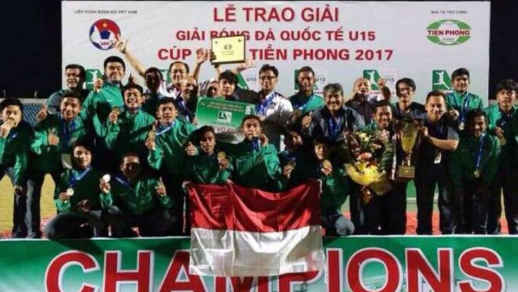 Penggawa Timnas U-16 juara di Vietnam. Copyright: © Tribun Batam