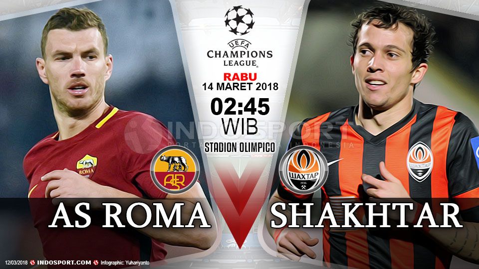 Prediksi AS Roma vs Shakhtar Donetsk Copyright: © Gafis:Yanto/Indosport.com