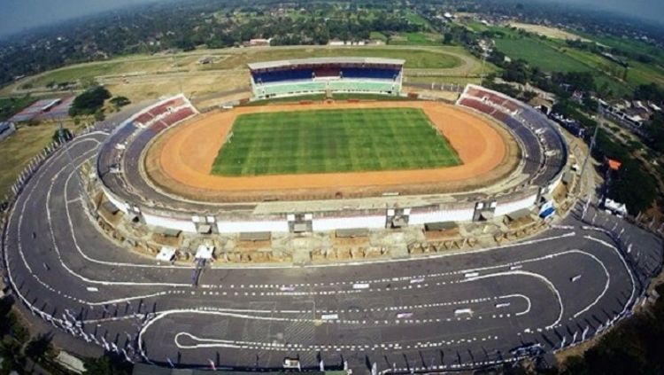 Potret Stadion Sultan Agung Bantul dari ketinggian. Copyright: © Istimewa