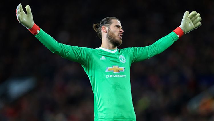 Ekspresi David De Gea saat membela Man United. Copyright: © Getty Images