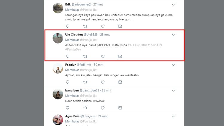 Komentar netizen atas dianulirnya gol Riko simanjuntak Copyright: © Twitter@persijajkt