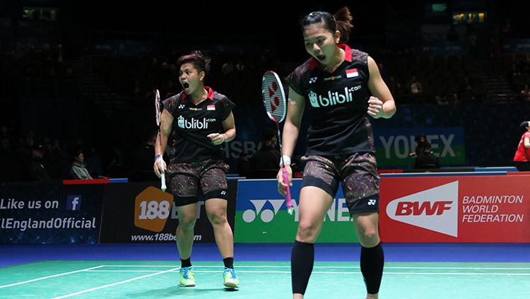 Ganda campura Indonesia, Tontowi Ahmad dan Liliyana Natsir melawan Zhing Siwei dan Huang. Copyright: Â© Herry Ibrahim/INDOSPORT