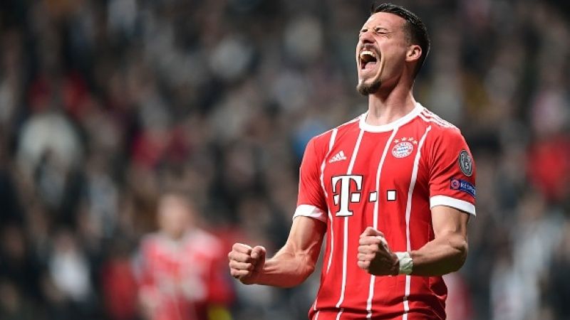 Sandro Wagner merayakan golnya ke gawang Besiktas. Copyright: © Getty Images