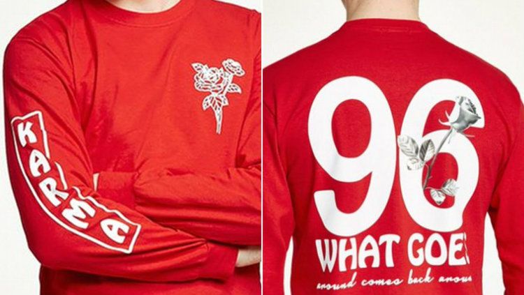 desain kaos yang dianggap menghina pendukung Liverpool Copyright: © topman