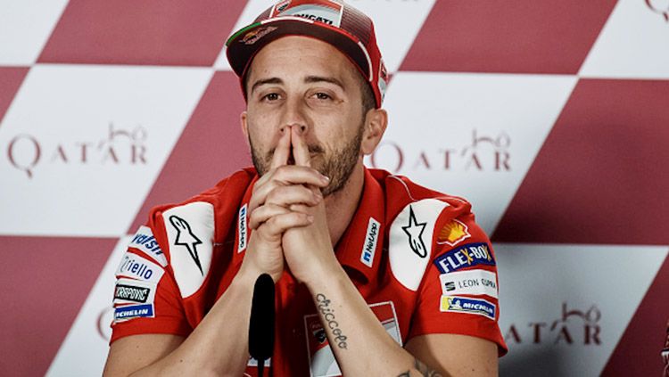Andrea Dovizioso yakin pembalap MotoGP dari tim Repsol Honda, Marc Marquez, bisa dikalahkan. Copyright: © Getty Images