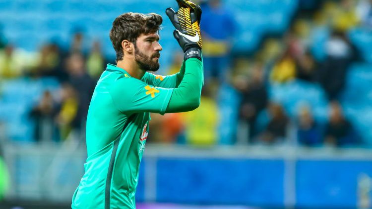 Kiper Timnas Brasil, Alisson Becker. Copyright: © Getty Images