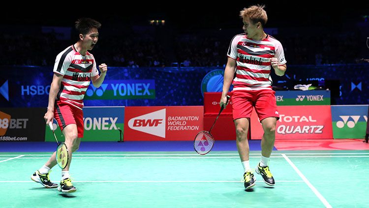 Kevin Sanjaya/Marcus Gideon. Copyright: © PBSI