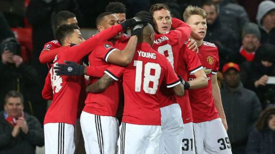 Selebrasi para pemain Manchester United. Copyright: © Getty Images