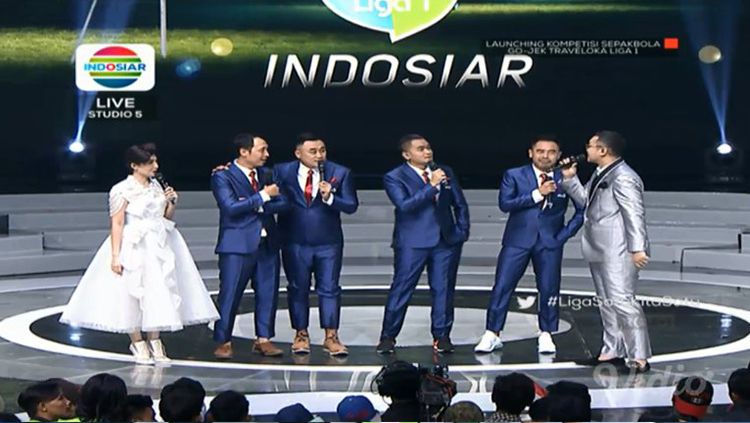 Ponaryo Astaman tampak hadir di acara launching Liga 1 2018. Copyright: © Indosiar