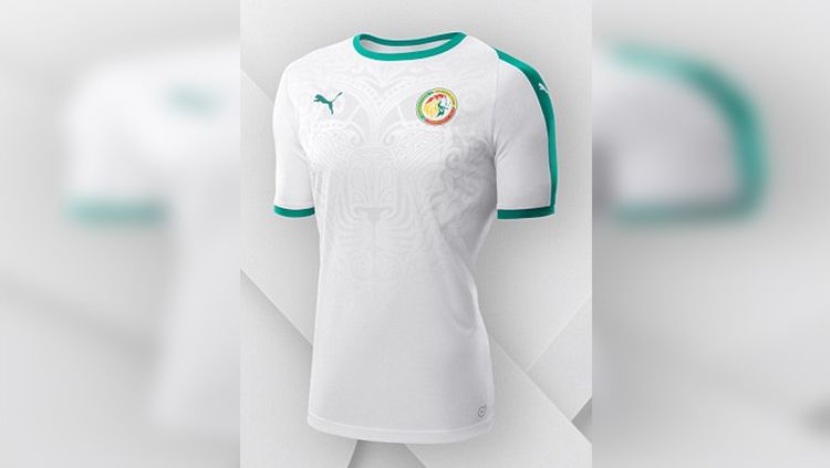 Jersey Timnas Senegal. Copyright: © dailymail.co.uk