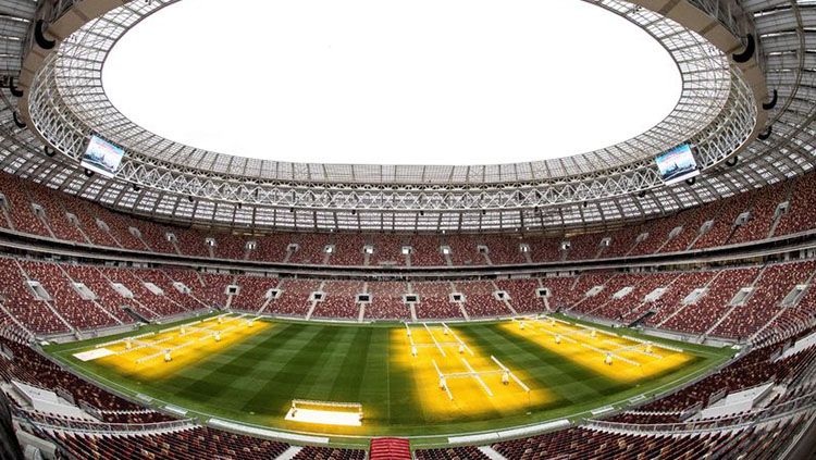 Stadion Luzhniki Moskow, salah satu venue Piala Dunia 2018. Copyright: © Mirror.