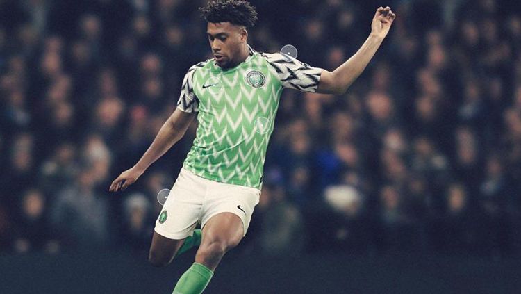 Jersey Home Nigeria Piala Dunia 2018. Copyright: © Nike