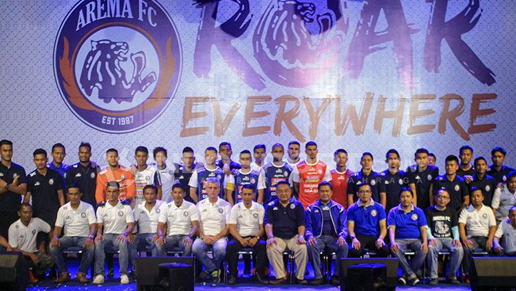 Launching Tim Arema FC. Copyright: © Ian Setiawan/INDOSPORT