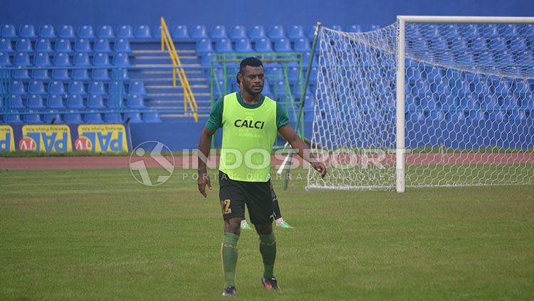 Penggawa Sriwijaya FC, Marco Sandy Meraudje Copyright: © Muhammad Effendi/INDOSPORT