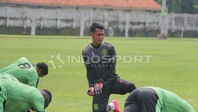 Reky Rahayu, kiper Persebaya. Copyright: © Fitra Herdian/INDOSPORT