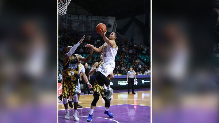 Kaleb Gemilang, small forward CLS Knights Surabaya. Copyright: © Media CLS Knights Surabaya