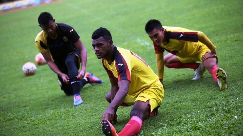 Marco Sandy Maraudje, penggawa Sriwijaya FC. Copyright: © Tribunnews