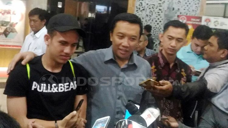 Egy Mualan Vikri dan Imam Nahrawi. Copyright: © Zaenal Hasan/INDOSPORT