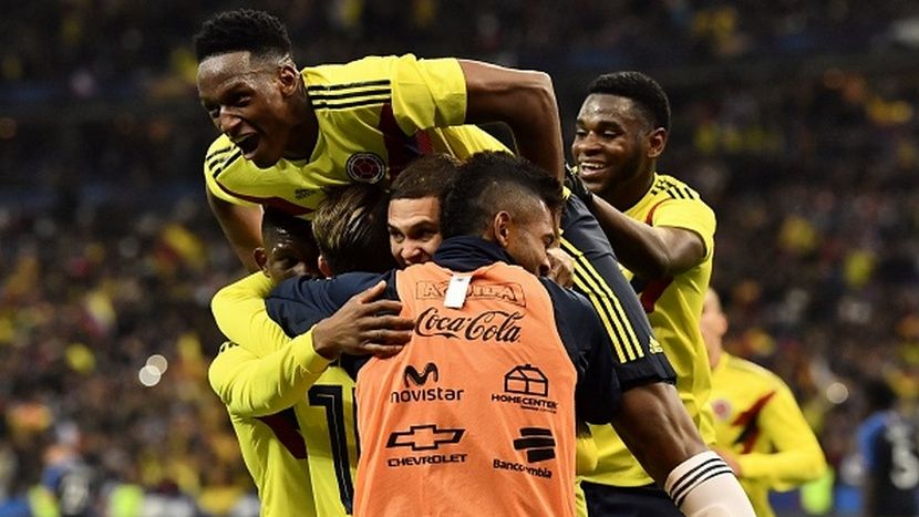 Skuat Kolombia berhasil memenangkan pertandingan atas Prancis. Copyright: © INDOSPORT