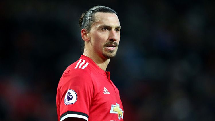 Zlatan Ibrahimovic saat berseragam Man United. Copyright: © INDOSPORT