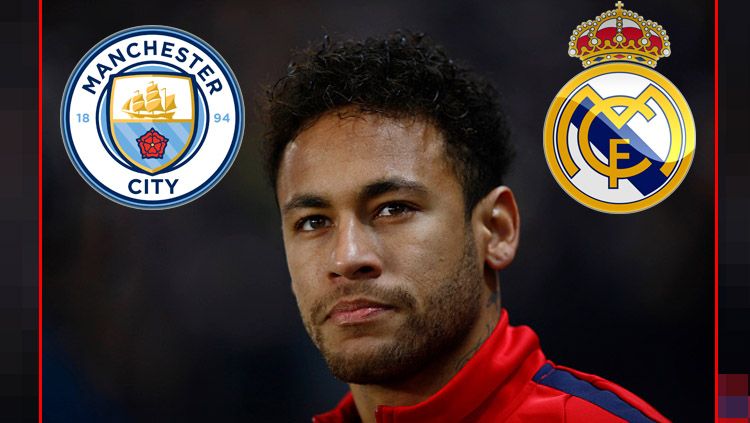 Neymar Jr diperebutkan oleh Real Madrid dan Man City. Copyright: © INDOSPORT