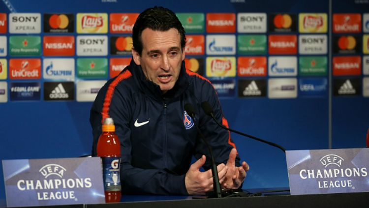 Unai Emery saat masih menjadi pelatih PSG. Copyright: © Getty Images