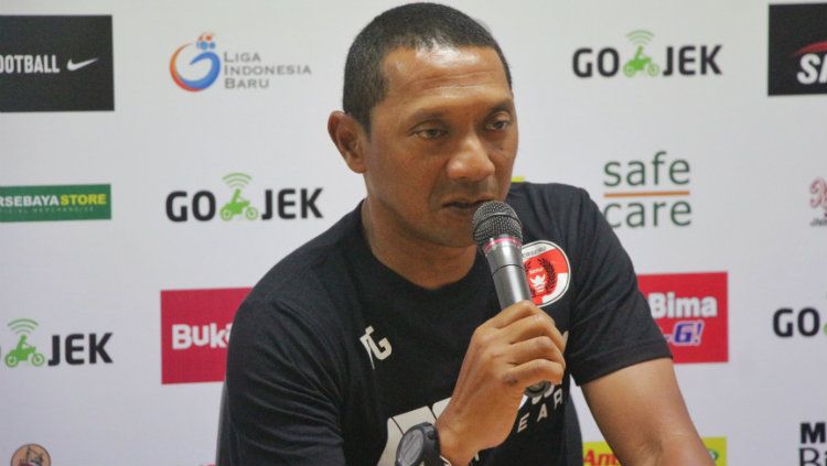I Putu Gede, pelatih Perseru Serui. Copyright: © INDOSPORT/Fitra Herdian