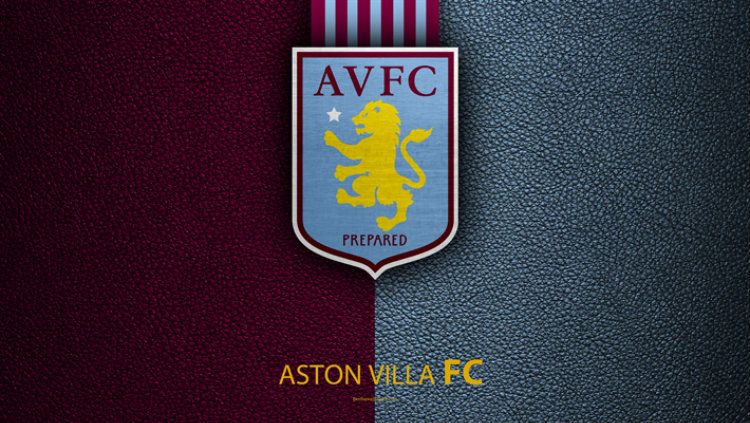 Ilustrasi logo Aston Villa FC. Copyright: © pinterest.com
