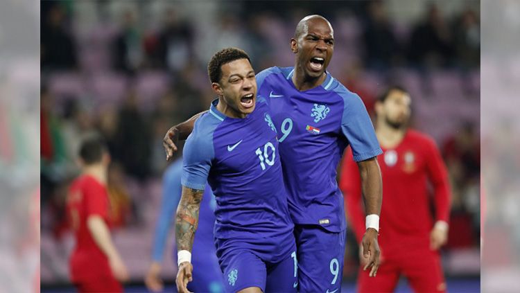 Ryan Babel dab Memphis Depay Copyright: © Getty Images