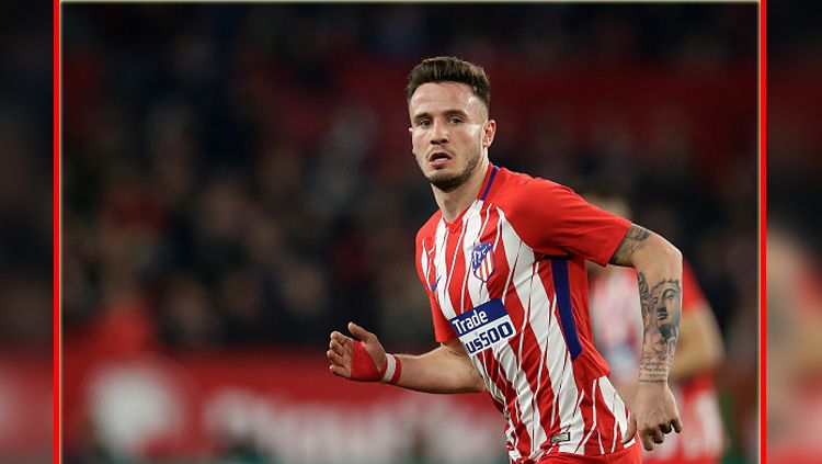 Bintang Atletico Madrid, Saul Niguez, mengungkapkan fakta mengejutkan di tengah santernya gosip dirinya akan hijrah ke Manchester United pada musim depan. Copyright: © INDOSPORT