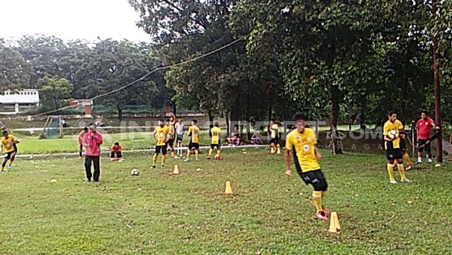 Semen Padang saat sedang berlatih. Copyright: © Taufik Hidayat/INDOSPORT.COM