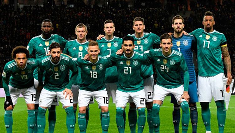 Skuad Jerman saat menjalani laga persehabatan jelang Piala Dunia 2018. Copyright: © Getty Images