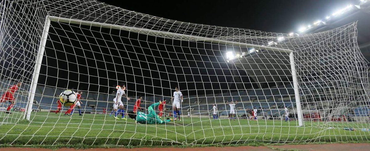 Gol Lebanon di penghujung babak kedua. Copyright: © twitter.com/LebanonFG