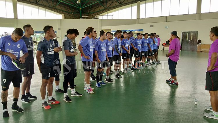 Skuat Sriwijaya FC sedang latihan jelang lawan Persib Copyright: © Muhammad Effendi/INDOSPORT