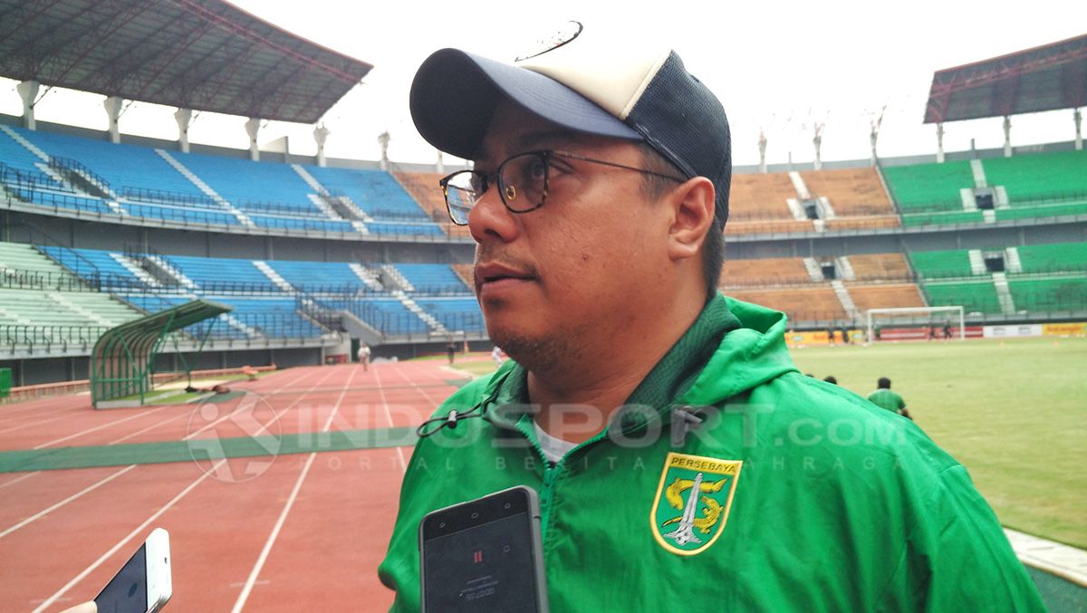 Manajer Persebaya Surabaya, Chairul Basalamah. Copyright: © Fitra Herdian/INDOSPORT.COM