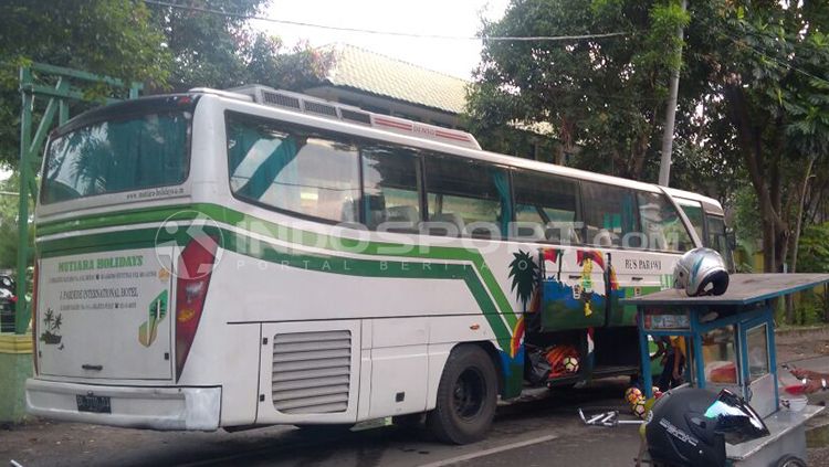 Bus baru PSMS Medan. Copyright: © INDOSPORT/Kesuma Ramadhan