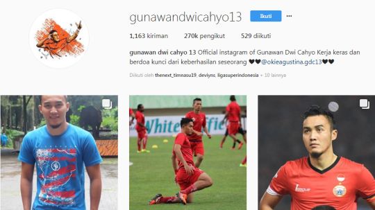 Gunawan Dwi Cahyo. Copyright: © Instagran@Gunawan Dwi Cahyo