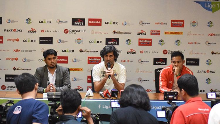 Konferensi pers jelang Persija vs Arema. Copyright: © Media Persija