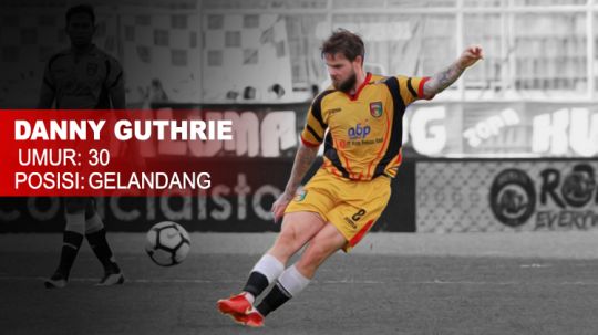 Mitra Kukar vs Borneo FC (Danny Guthrie). Copyright: © INDOSPORT