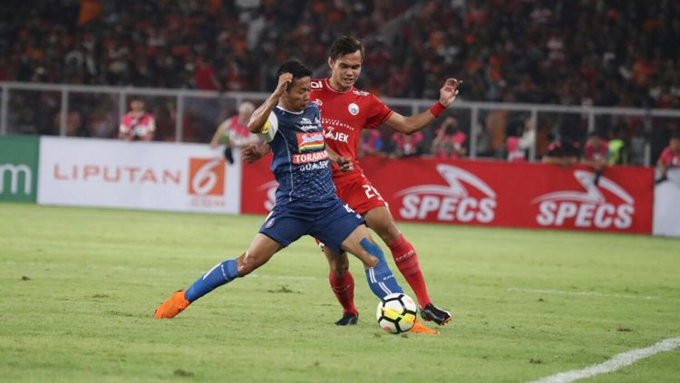 Rezaldi Hehanusa, salah satu dari dua pemain Persija yang dipanggil Timnas Indonesia untuk PSSI Anniversary Cup. Copyright: © Twitter@Persija_Jkt
