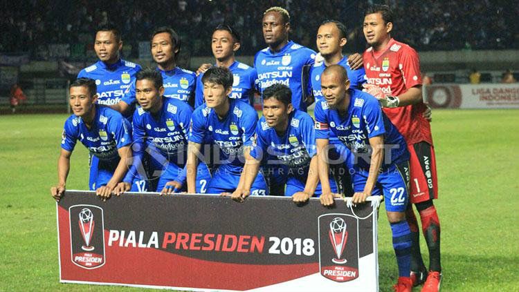 Skuat Persib Bandung di Piala Presiden 2018. Copyright: © Arif Rahman/INDOSPORT